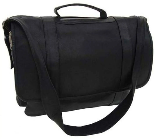 Piel Leather Traditional Flap Portfolio - Luggage Base