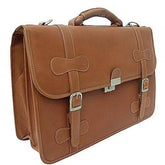 Piel Leather XXL Flap-Over Laptop Portfolio - Luggage Base