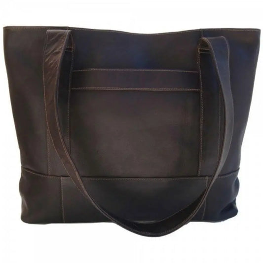Piel Top-Zip Tote - Luggage Base