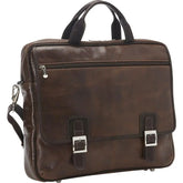 Piel Vintage Leather Laptop Business Case - Luggage Base