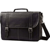 Samsonite Genuine Leather Flapover Buckle Brief - Luggage Base