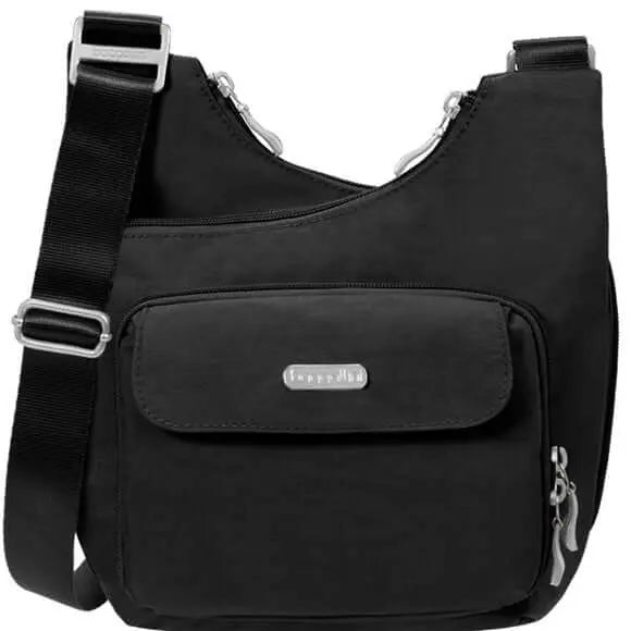 baggallini cross over crossbody bag lightweight water resistant travel purse Baggallini Criss Cross Crossbody Bag | Women's | Black | Size Not Applicable | Handbags