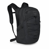 Osprey Quasar 26 backpack in Black, front three-quarter view