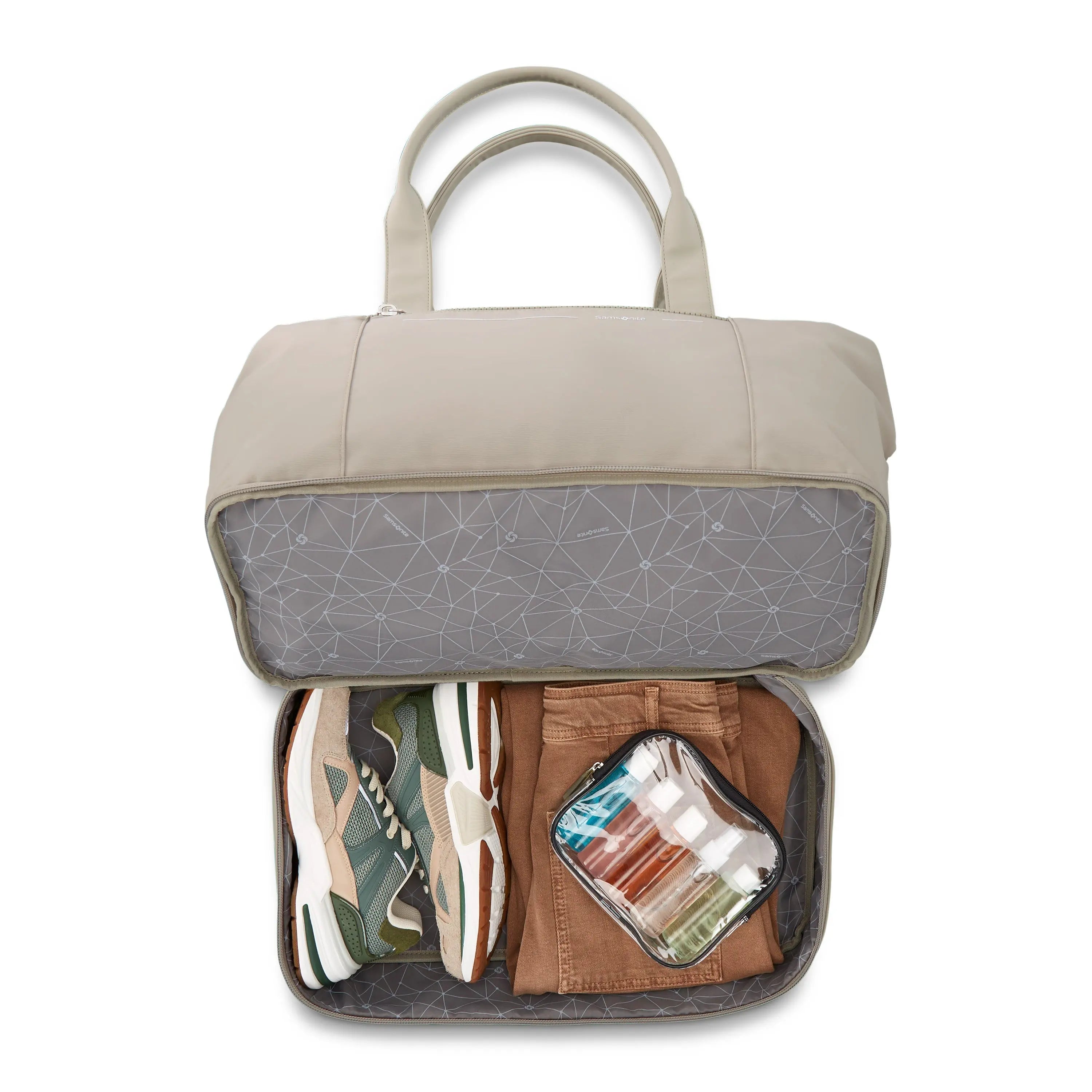 Samsonite Better Than Basic Weekender in Limestone Grey - image 3