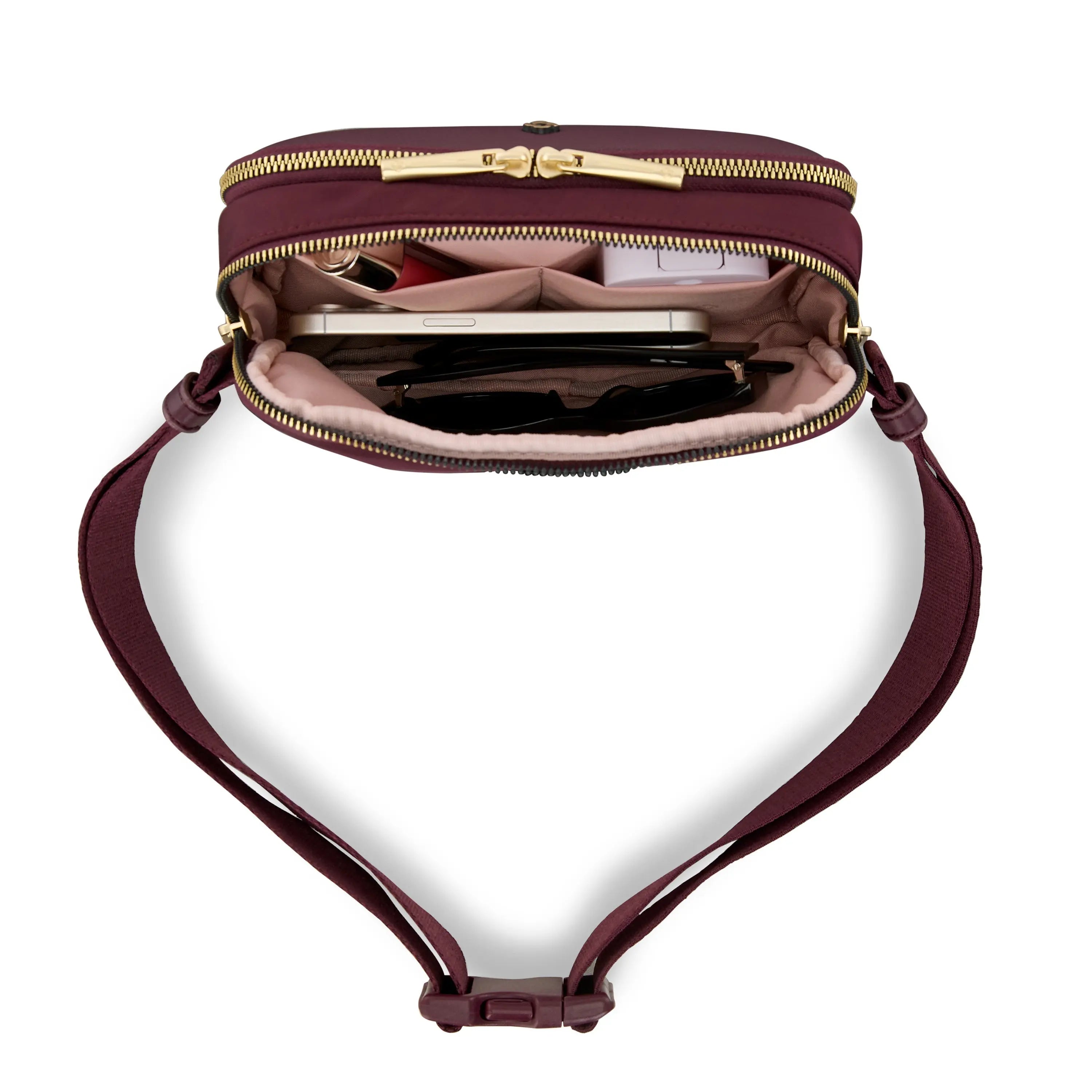 Samsonite Mobile Solution 2 Convertible RFID Waist Pack in Merlot - image 3