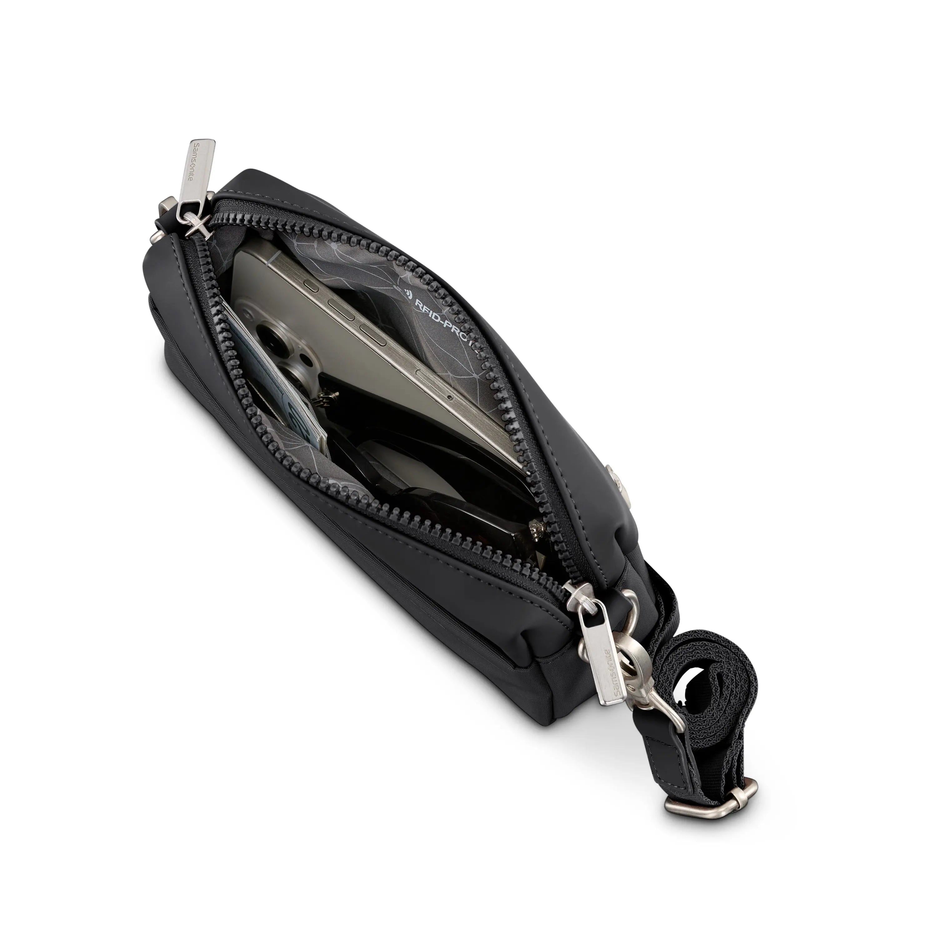 Samsonite Better Than Basic RFID Crossbody in Black - image 2