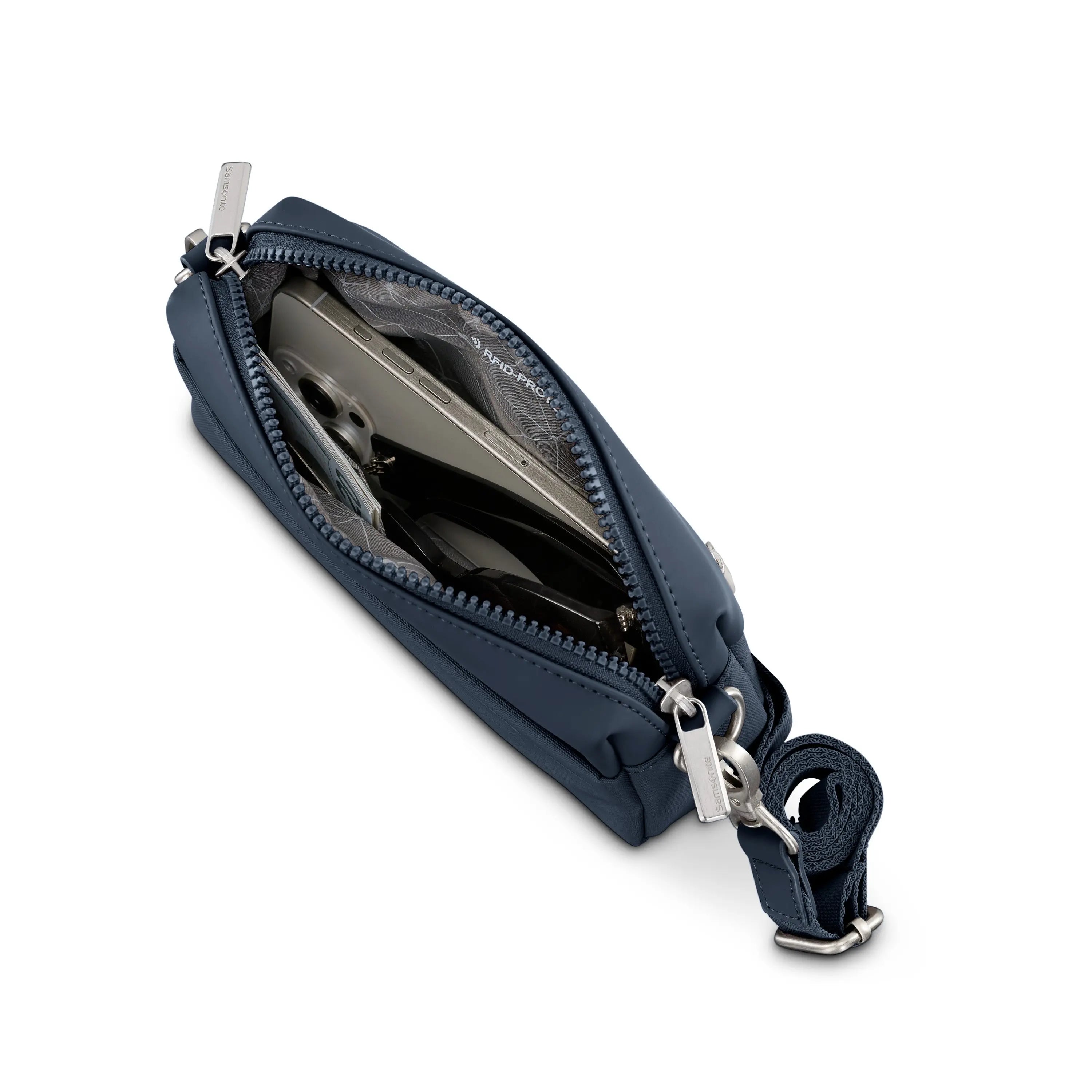 Samsonite Better Than Basic RFID Crossbody in Midnight Blue - image 2