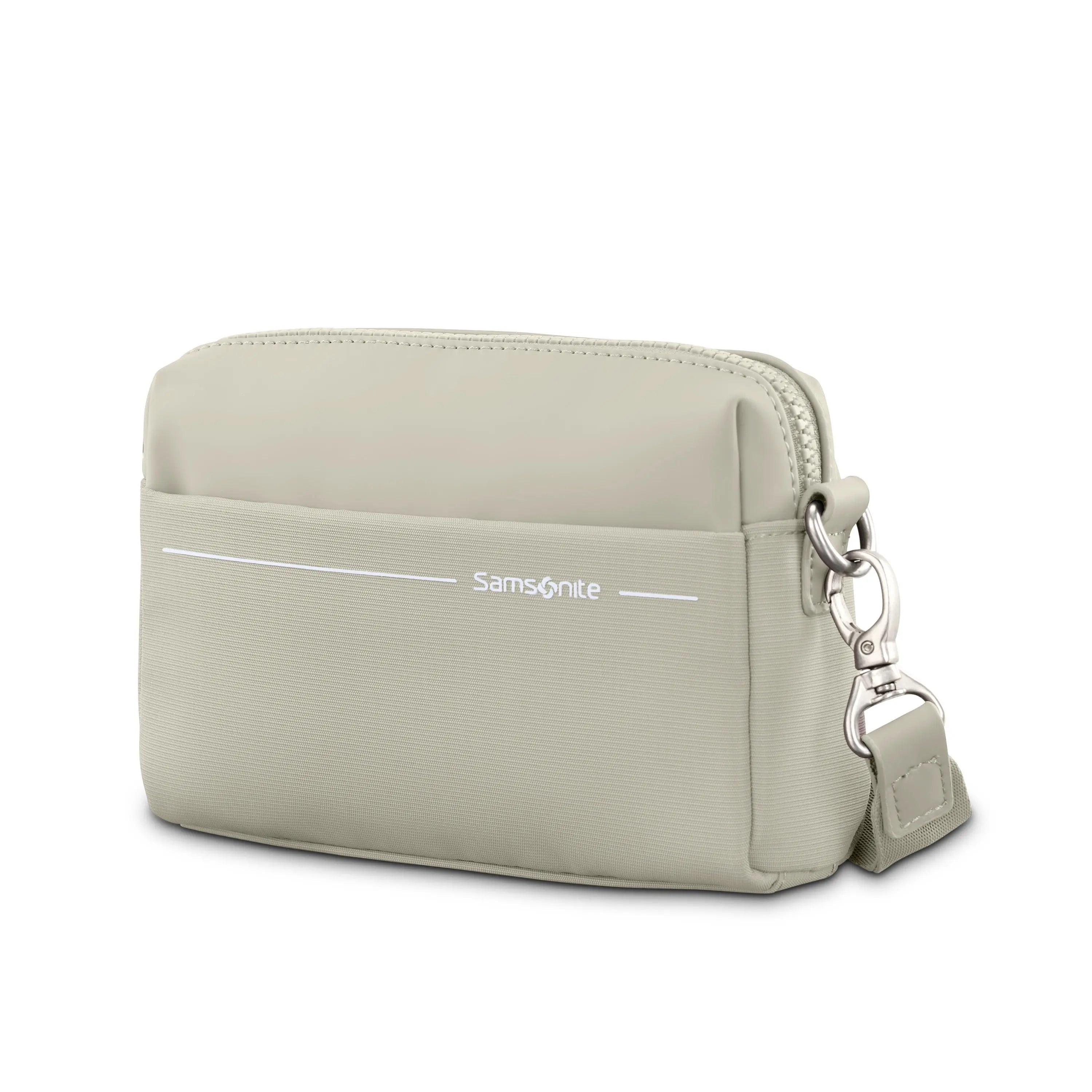 Samsonite Better Than Basic RFID Crossbody in Limestone Grey - image 1