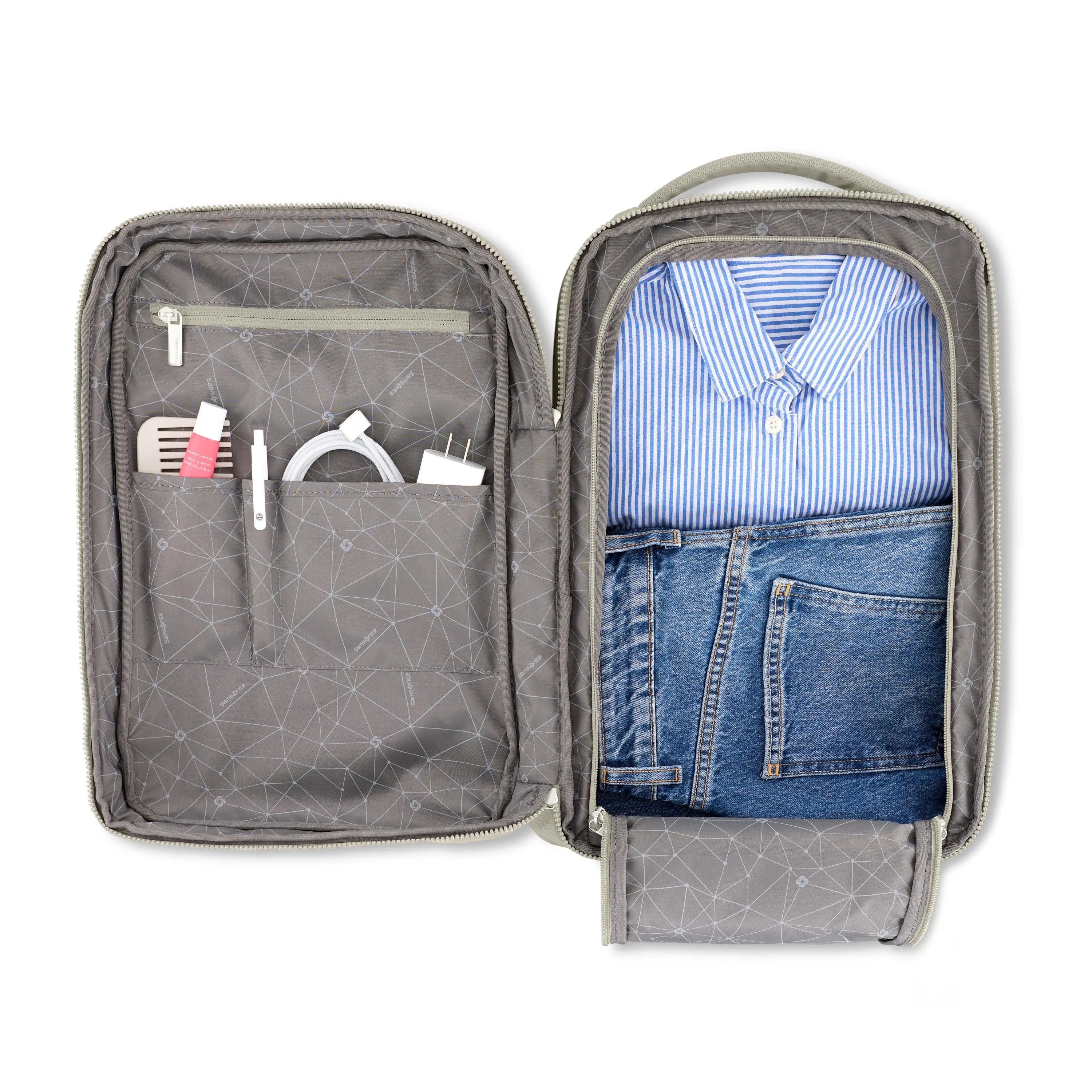 Samsonite Better Than Basic Travel Backpack in Limestone Grey - image 2