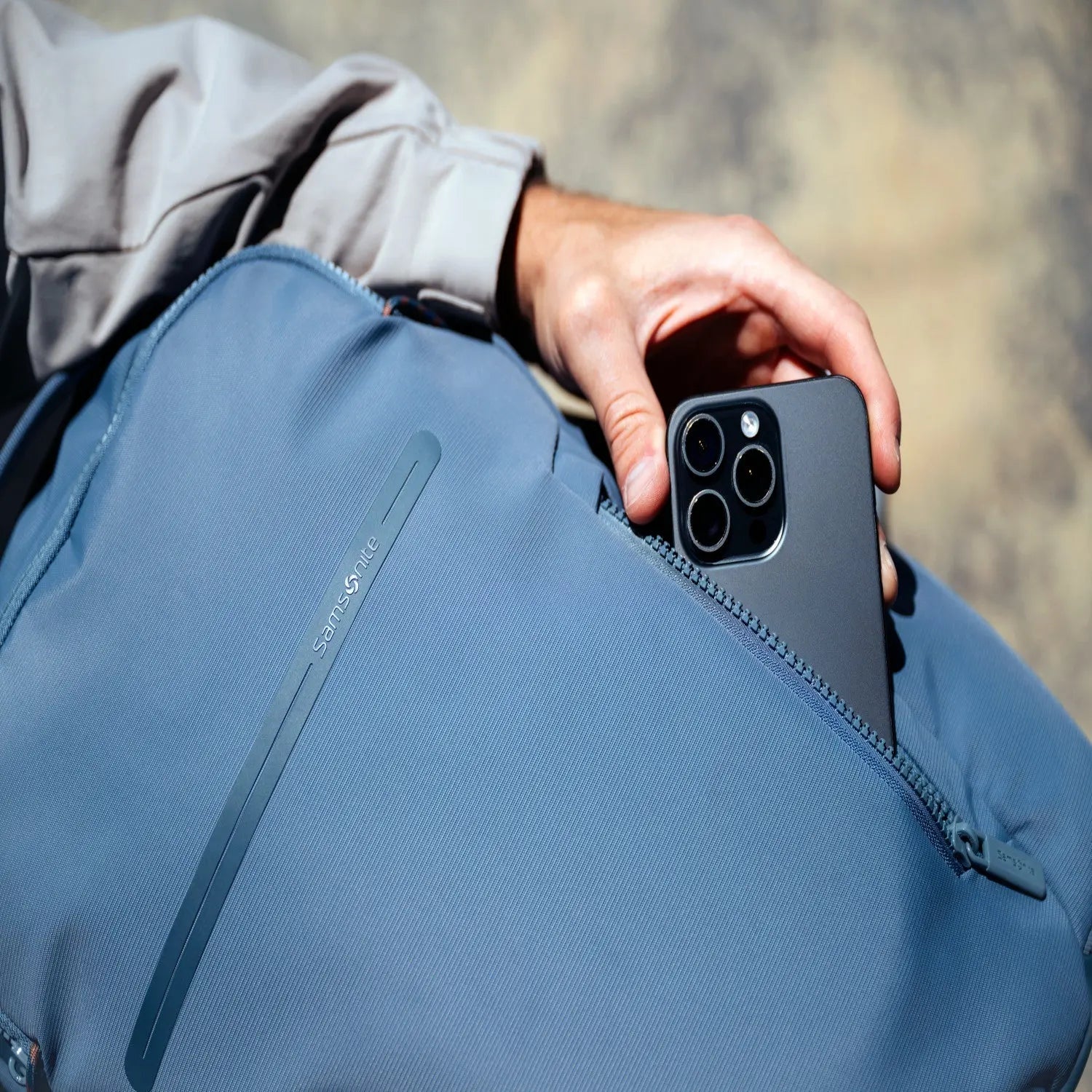 Samsonite Axxis Standard Backpack in Slate Blue — LIFESTYLE 24