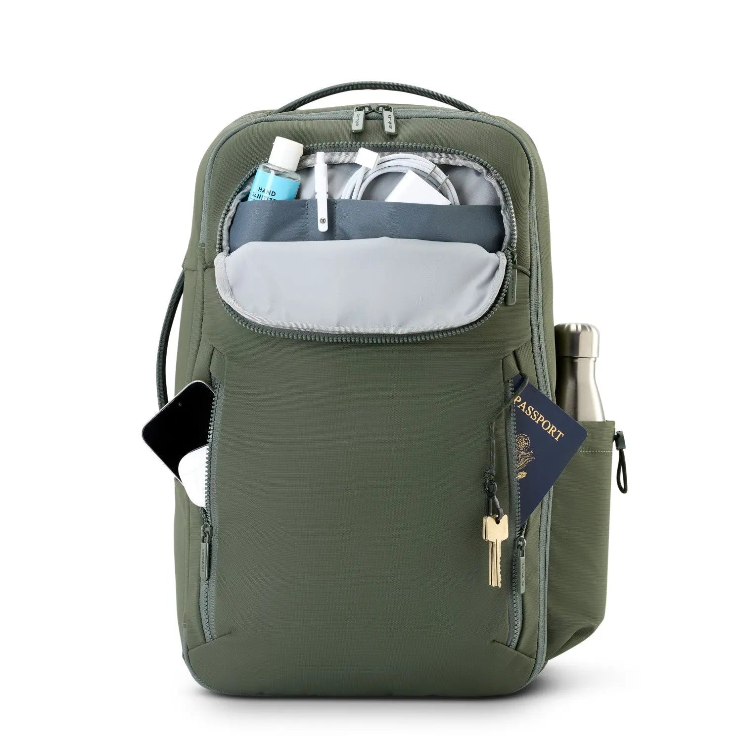 Samsonite Axxis Travel Backpack in Olive — DETAIL 7