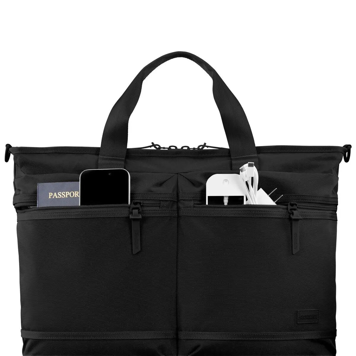 American Tourister Stratum 3.0 Convertible Travel Tote in Black - detail