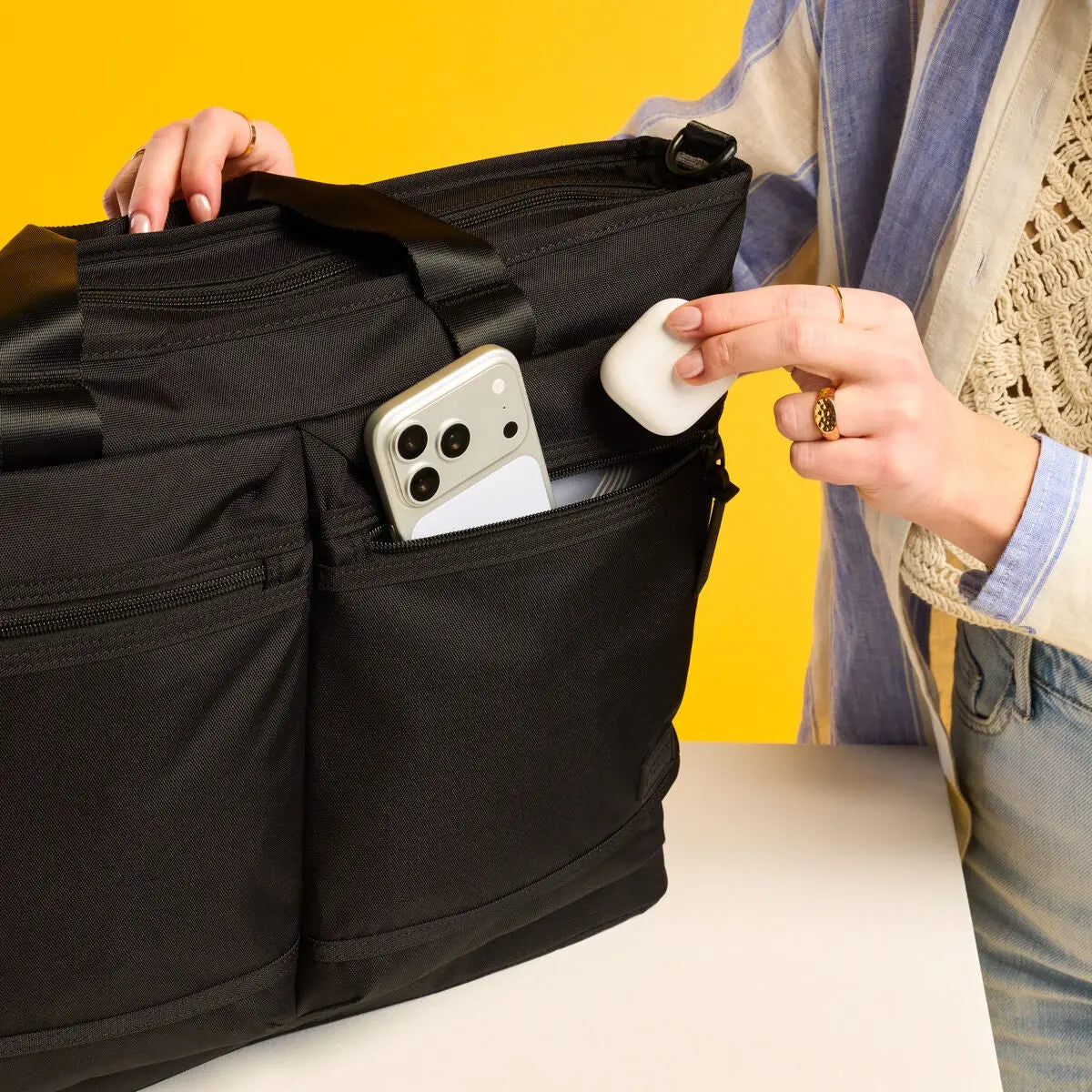 American Tourister Stratum 3.0 Convertible Travel Tote in Black - lifestyle