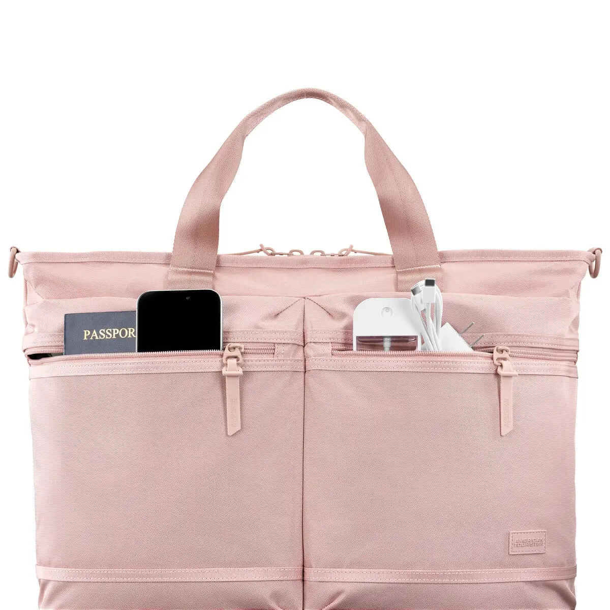 American Tourister Stratum 3.0 Convertible Travel Tote in Pink Blush - detail