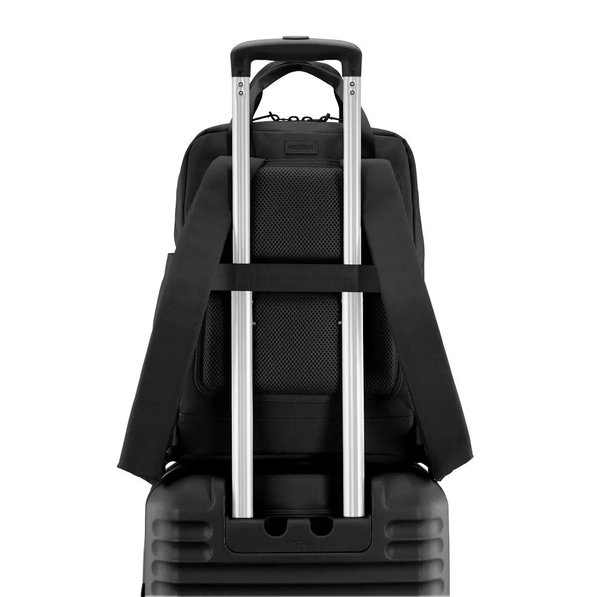 American Tourister Stratum 3.0 Bale Handle Backpack in Black - detail