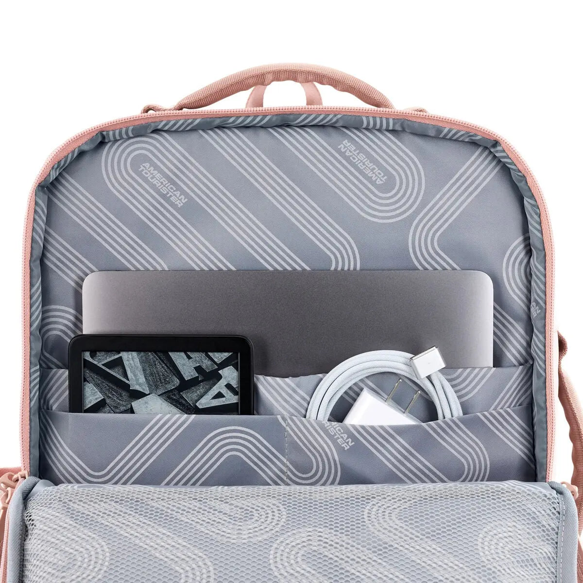 American Tourister Stratum 3.0 Travel Backpack in Pink Blush - detail