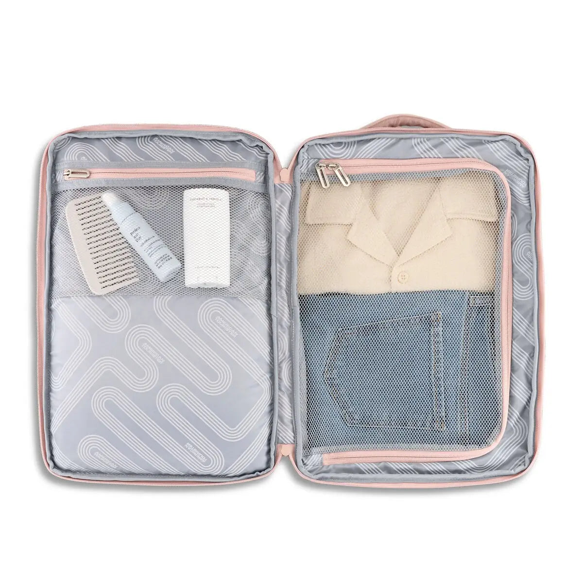 American Tourister Stratum 3.0 Travel Backpack in Pink Blush - interior