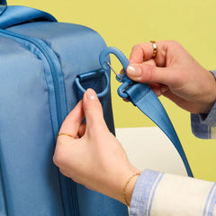 American Tourister Stratum 3.0 Convertible Weekender in Elemental Blue - lifestyle