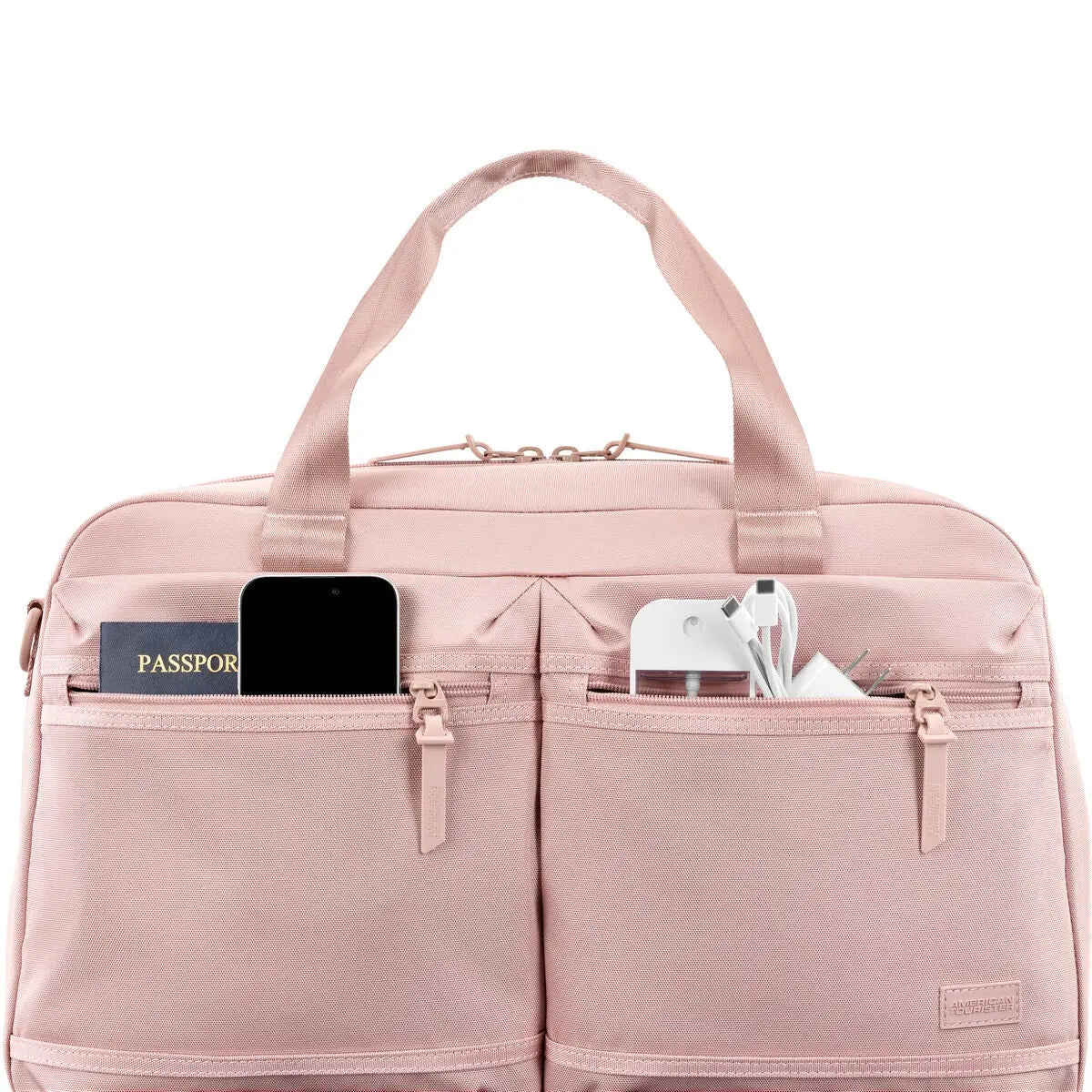 American Tourister Stratum 3.0 Convertible Weekender in Pink Blush - detail