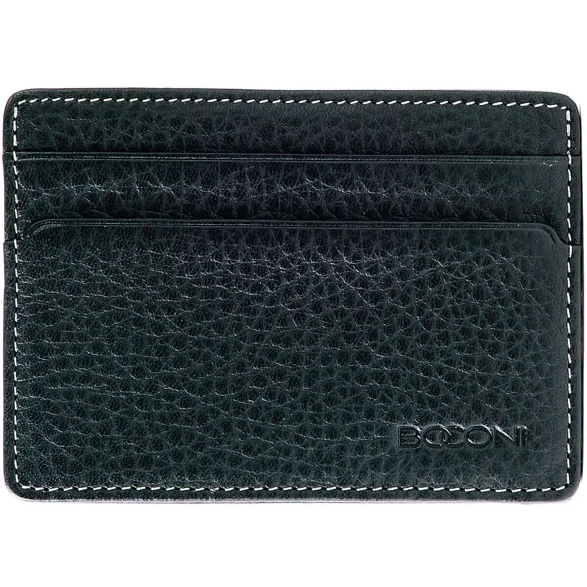 Boconi Tyler Tumbled Rock Solid RFID ID Card Case