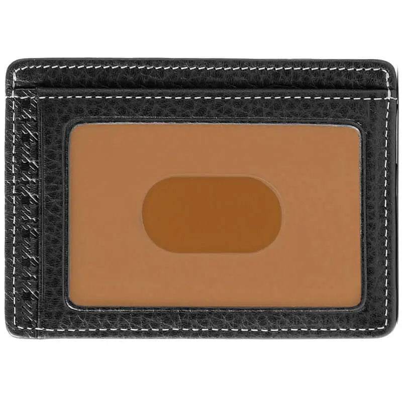 Boconi Tyler Tumbled Rock Solid RFID ID Card Case