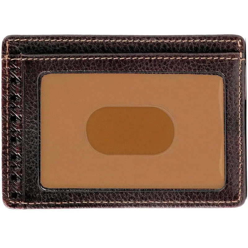 Boconi Tyler Tumbled Rock Solid RFID ID Card Case