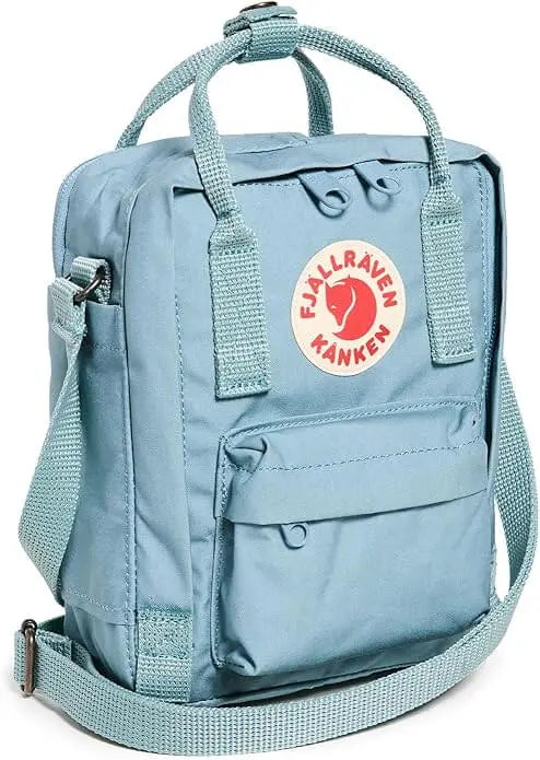 kanken backpack mini light blue and as a smart everyday bag for books Fjallraven Mini Kanken Backpack Sky