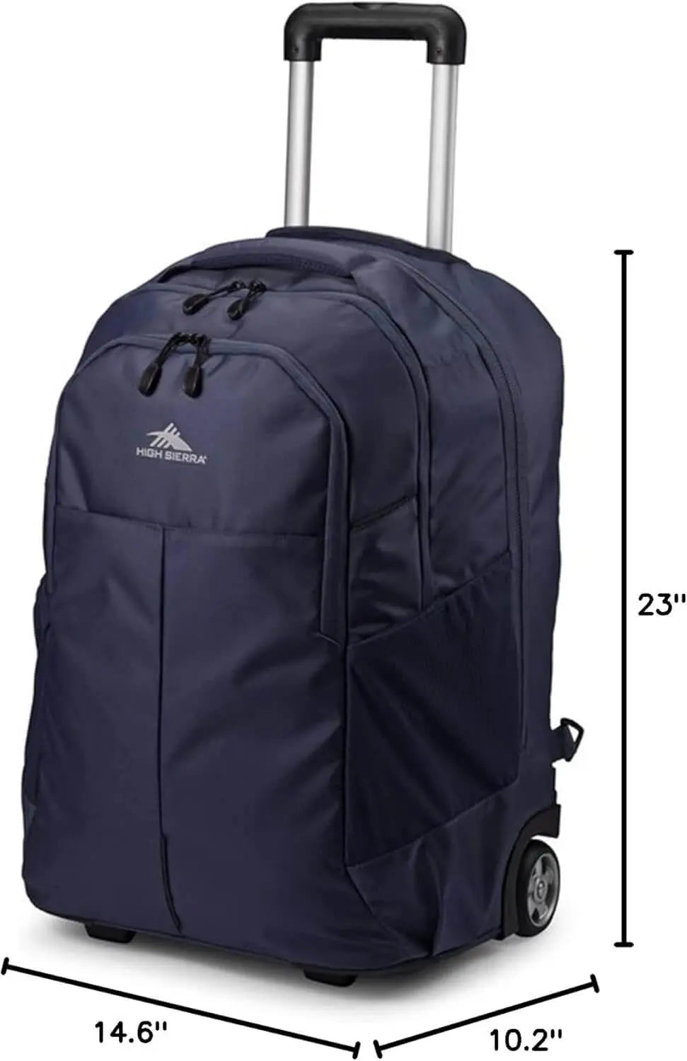 backpack wheels travel High Sierra Powerglide Pro Rolling Laptop Backpack