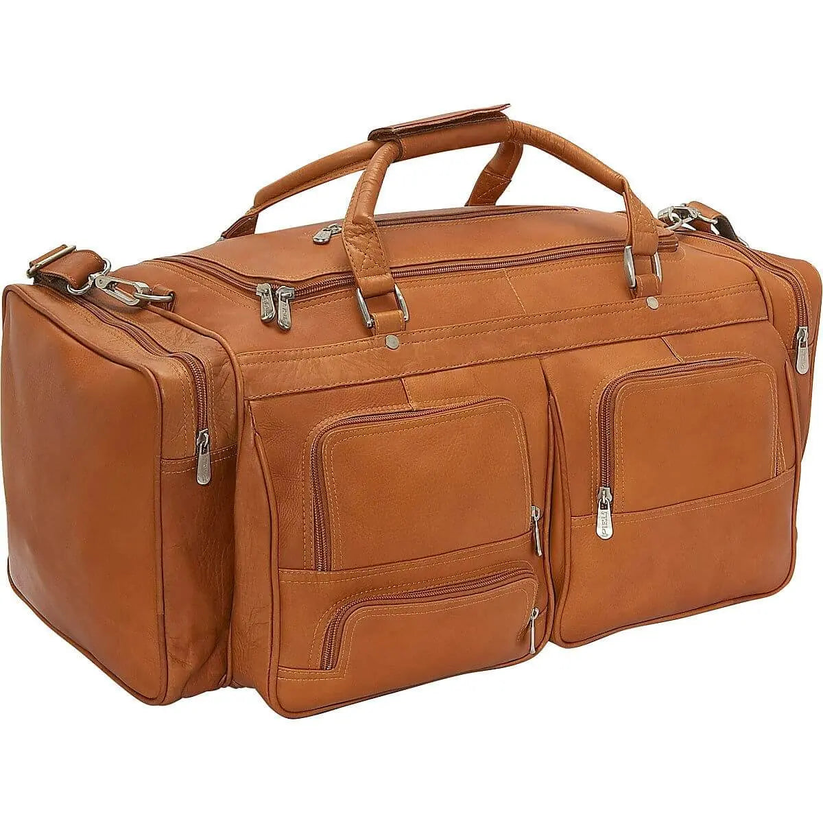 Piel Leather 24" Duffel with Pockets - Luggage Base