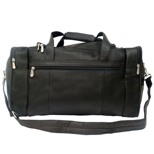 Piel Leather Travel Duffle with Side Pocket - Luggage Base