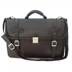 Piel Leather XXL Flap-Over Laptop Portfolio - Luggage Base