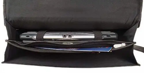 Piel Leather XXL Flap-Over Laptop Portfolio - Luggage Base