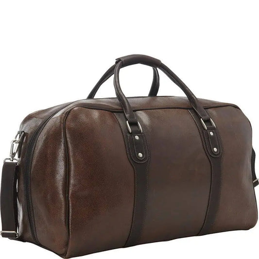 Piel Vintage Leather Weekender Duffel - Luggage Base