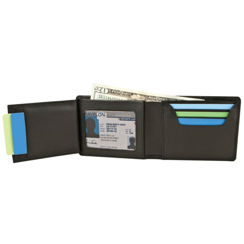 Travelon RFID Blocking Leather Billfold Wallet - Luggage Base