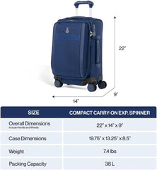 Travelpro Versapack+ Compact Carry-On Spinner - Luggage Base