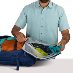 Osprey Farpoint 40 Travel Pack — zippered access detail