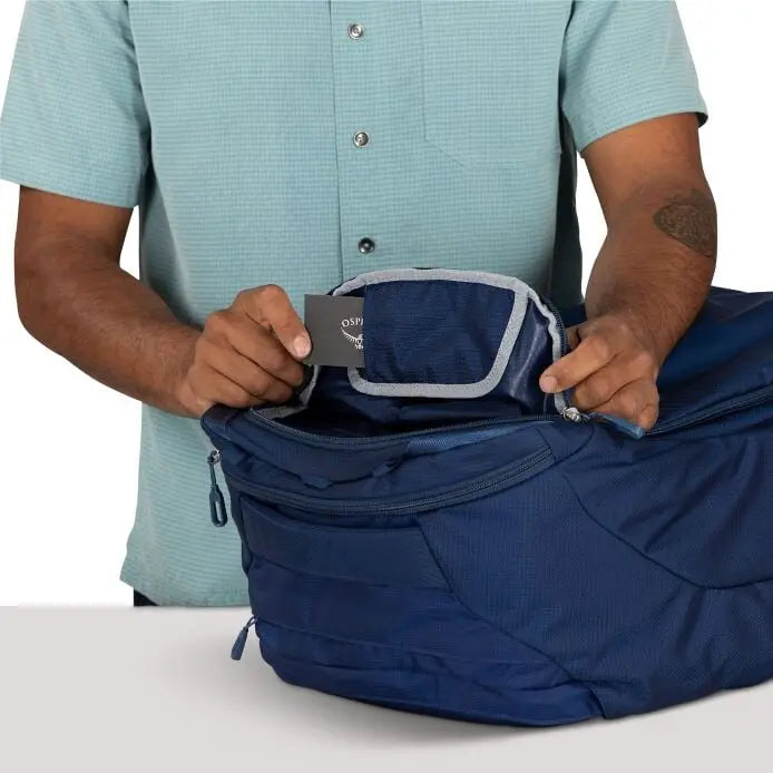 Osprey Farpoint 40 Travel Pack — compression strap detail