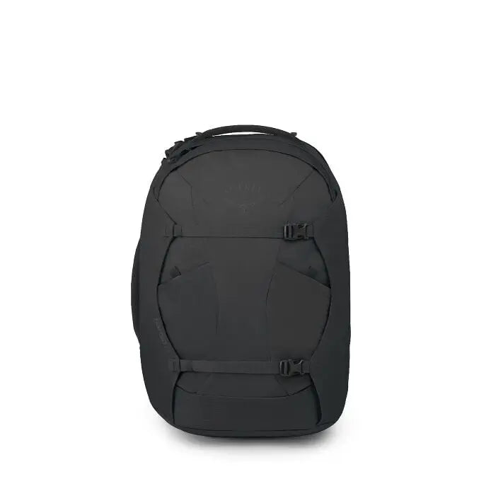 Osprey Farpoint 40 Travel Pack in Black — front view