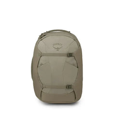 Osprey Farpoint 40 Travel Pack in Sawdust Tan — front view