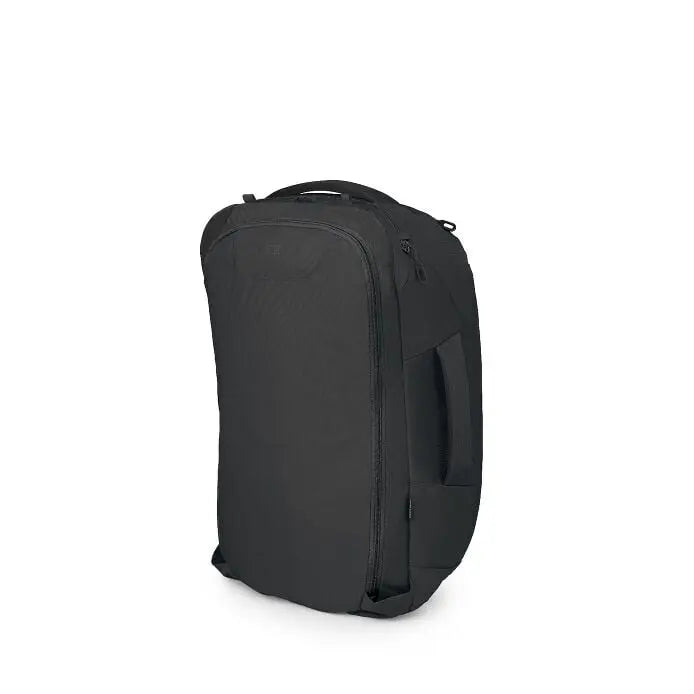 Osprey Farpoint 40 Travel Pack in Black — back panel view