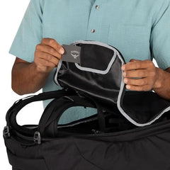 Osprey Farpoint 55 Travel Pack in Black — feature detail 4