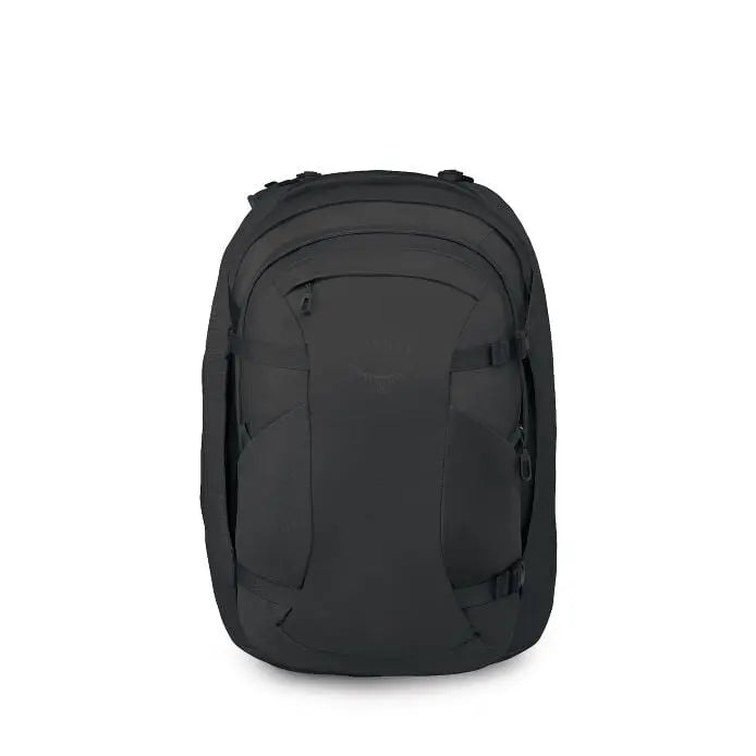 Osprey Farpoint 55 Travel Pack in Black — front view