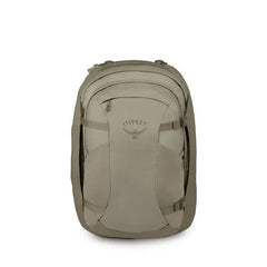 Osprey Farpoint 55 Travel Pack in Sawdust Tan — front view
