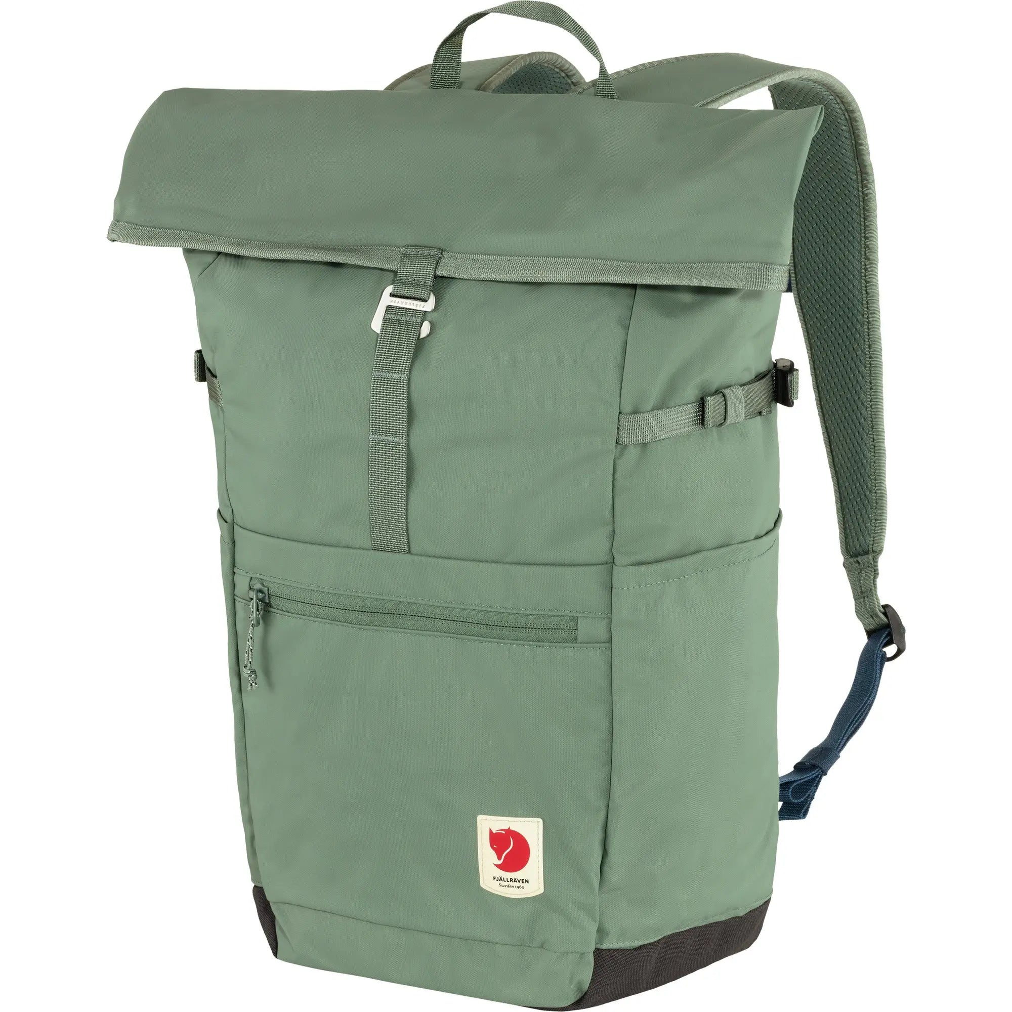 Fjallraven High Coast Foldsack 24 in Patina Green, front view on white