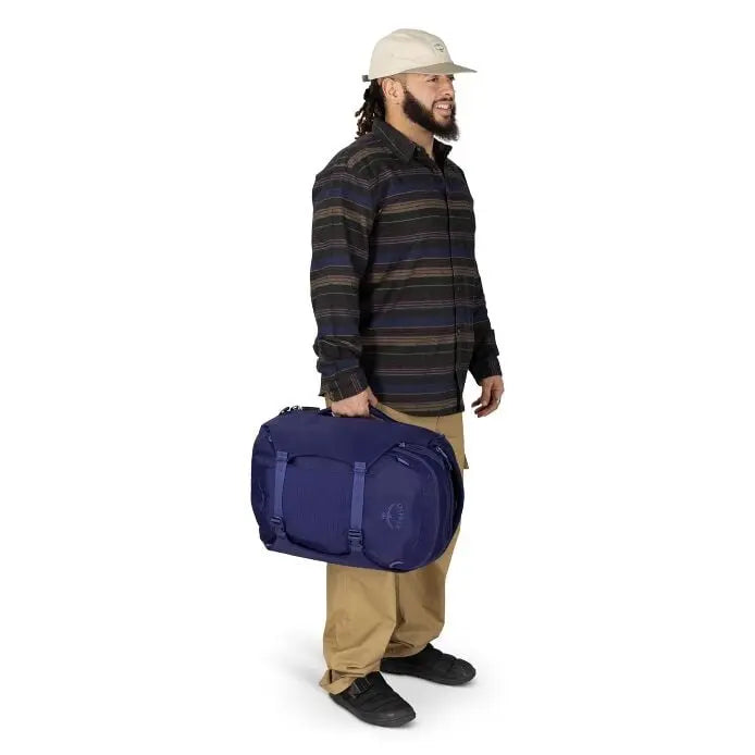 Osprey Sojourn Porter 30L (2026) - hand carry, shown in Deep Fig