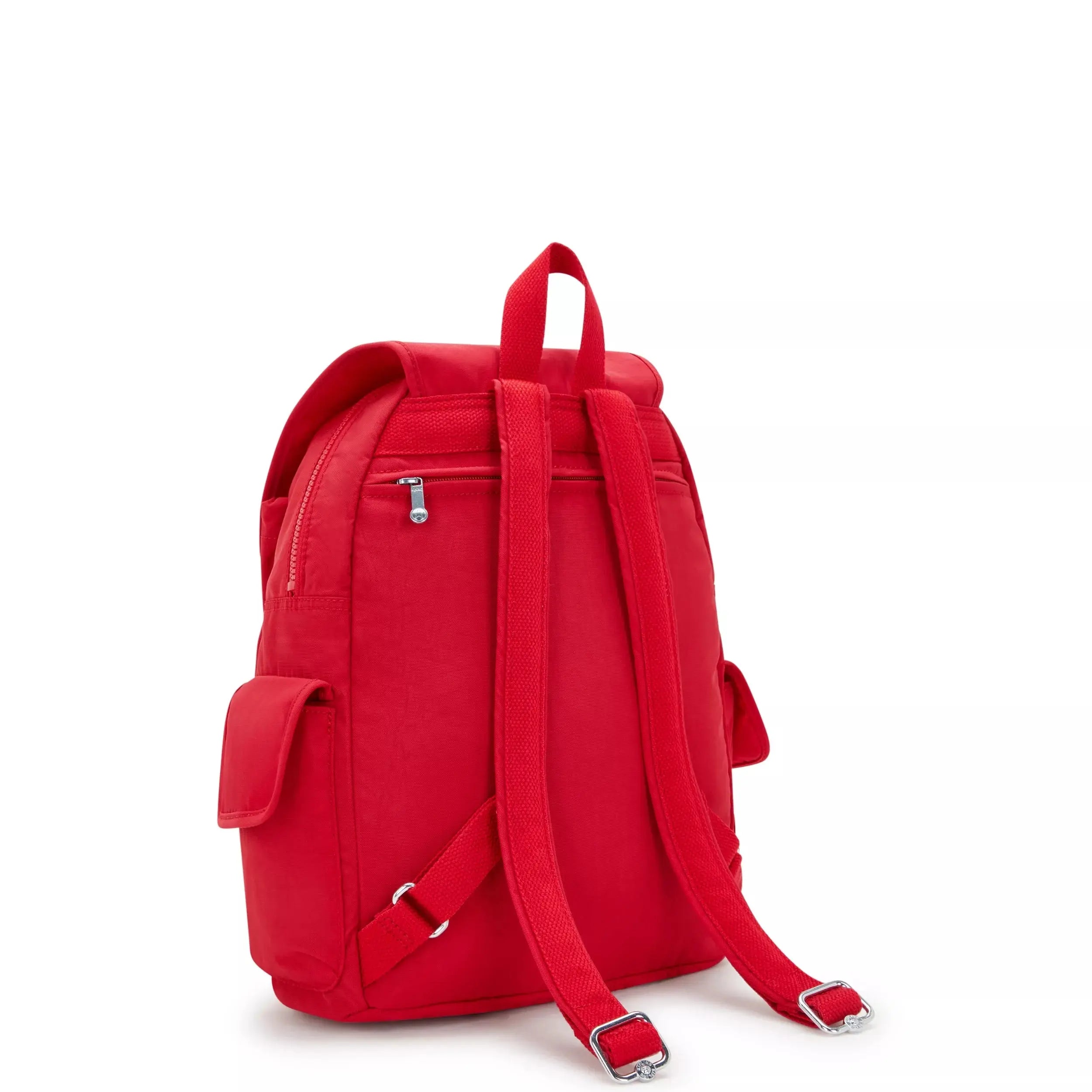 Kipling City Pack Backpack in Red Rouge, back view