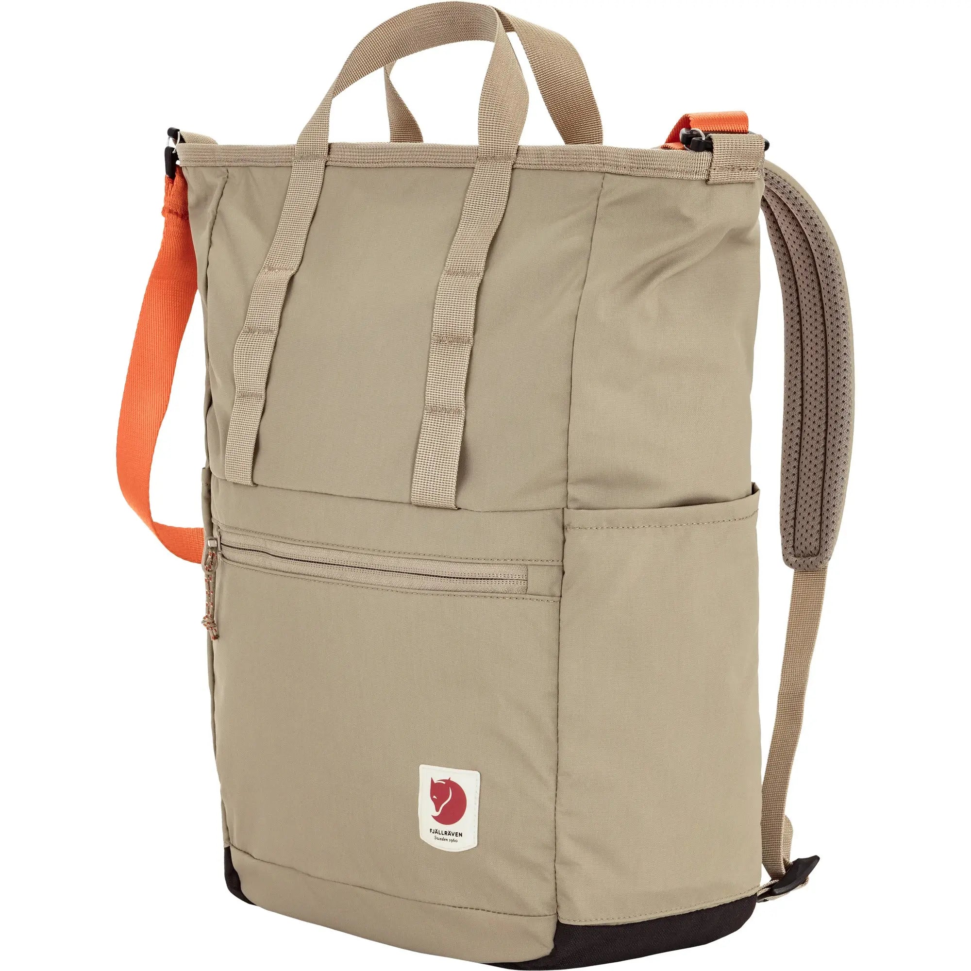 Fjallraven High Coast Totepack in Fossil, angled view on white
