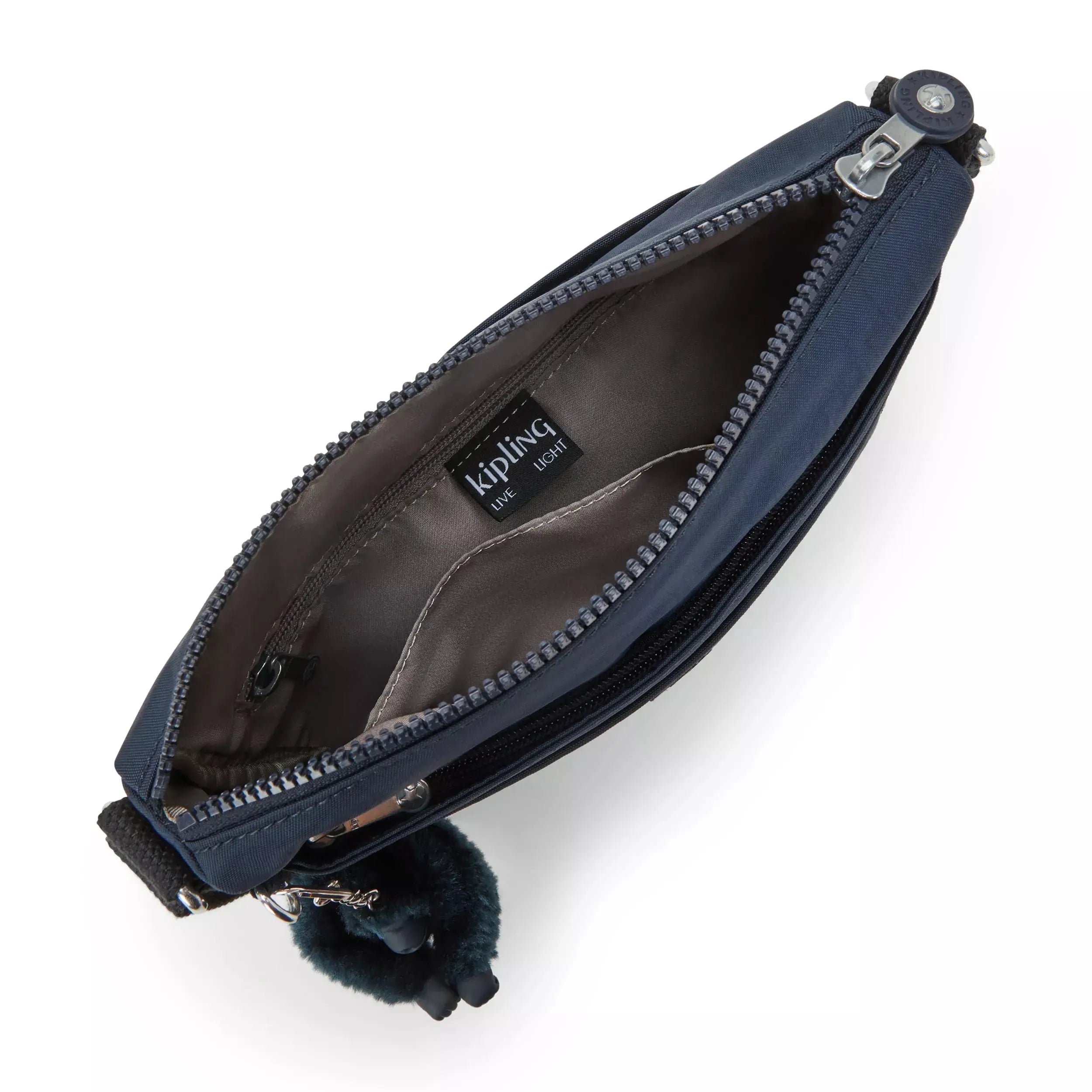 Kipling Sebastian Crossbody Bag in Blue Bleu 2, interior view