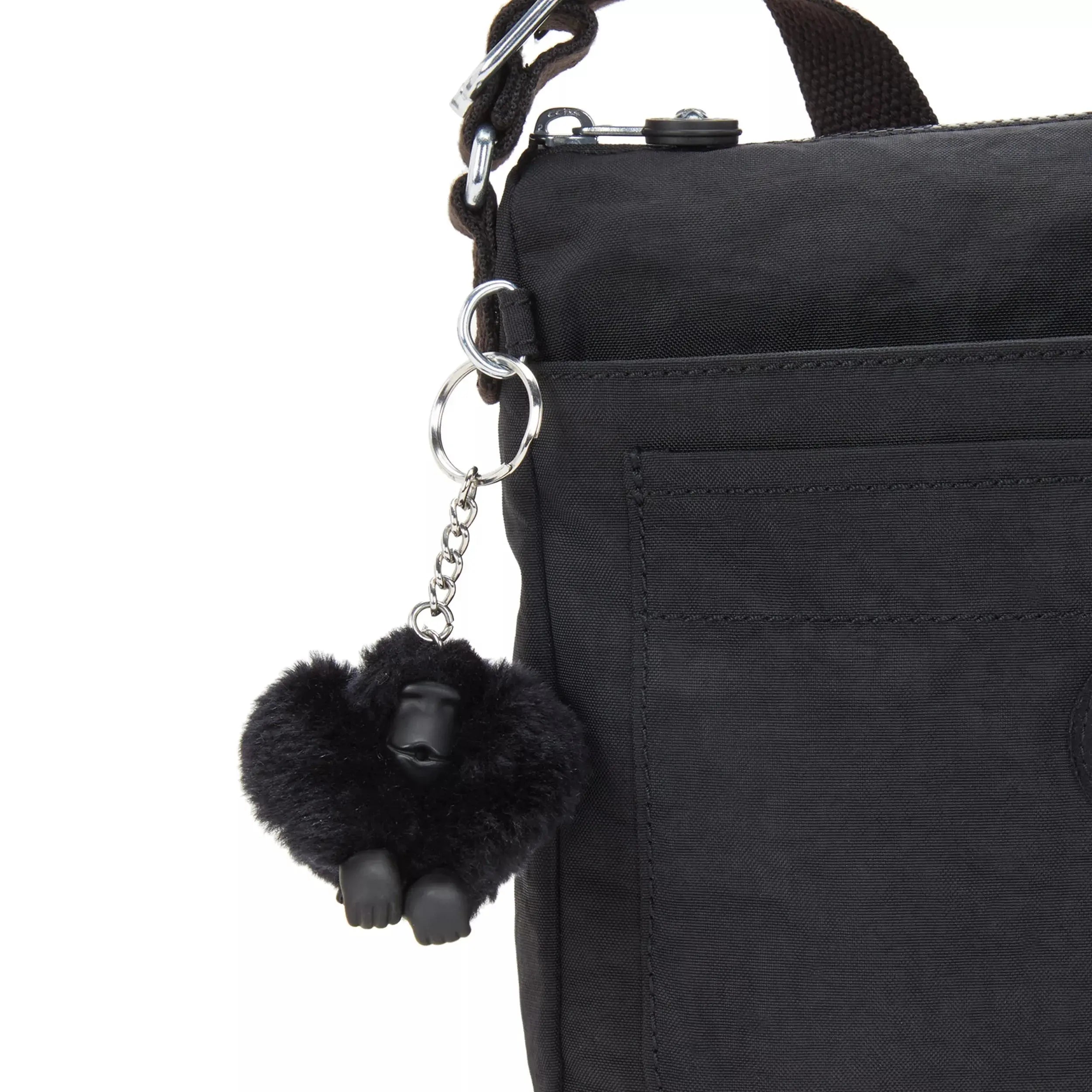Kipling Sebastian Crossbody Bag in Black Noir, detail view