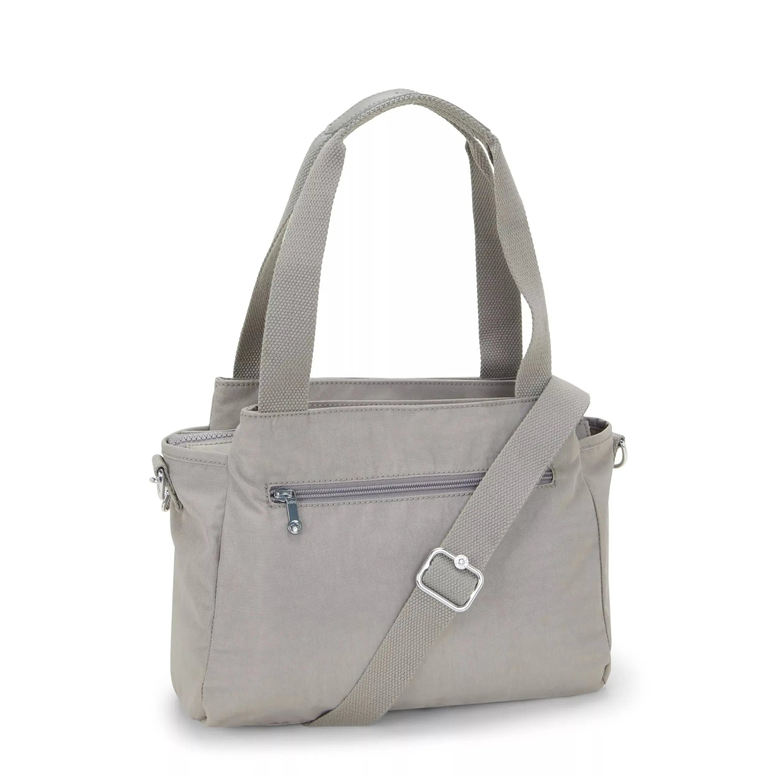 Kipling Elysia Shoulder Bag in Grey Gris, back view